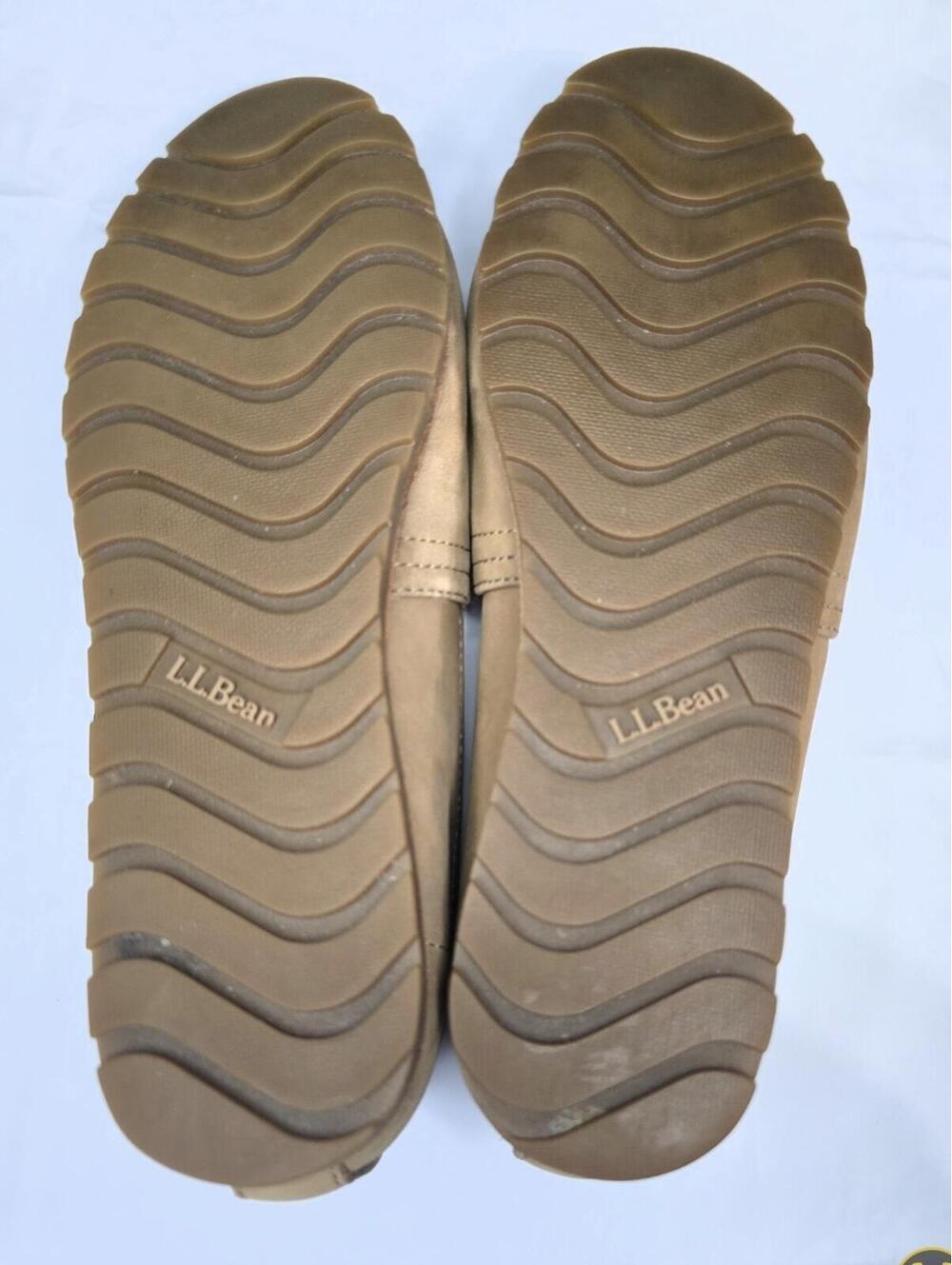 L.L.Bean Women's 7 Medium Tan Suede Slip-On Loafers - Picture 4 of 6